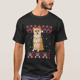 T-shirt Akita Inu Chien Santa Hat Hommes Femmes Enfants Vi