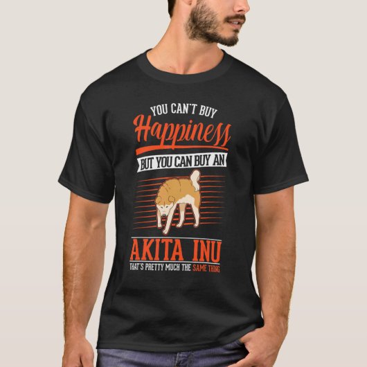 T-shirt Akita Inu Happiness (Devant)