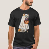 T-shirt Akita Inu Happy Halloween Costume Ghost Trick or T (Devant)