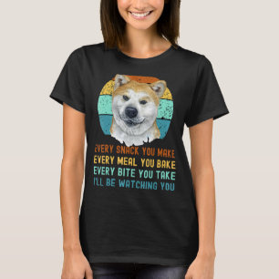 T-shirt Akita Inu Ou Kuma Inu Chien Chaque Snack Que Vous