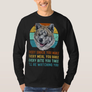 T-shirt Akita Inu Ou Kuma Inu Dog Chaque Snack Que Vous Fa