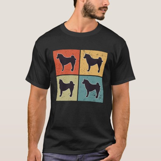 T-shirt Akita Inu Vintage 4 (Devant)