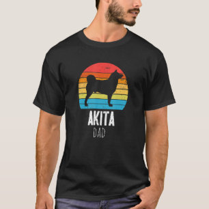 T-shirt Akita Papa Retro Vintage