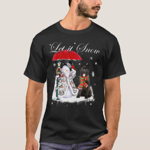 T-shirt Akita Père Noël Chien Noël Snowman Xmas Pajama