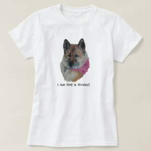 T-shirt akita rouge dans le slogan enroué hearted de