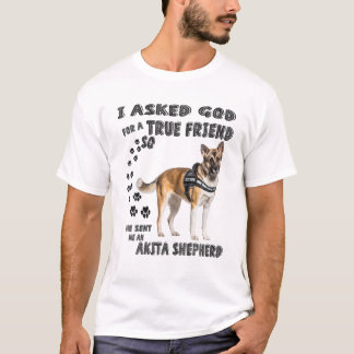 T-shirt Akita Shepherd Cite Maman Papa Costume, Shepkita P