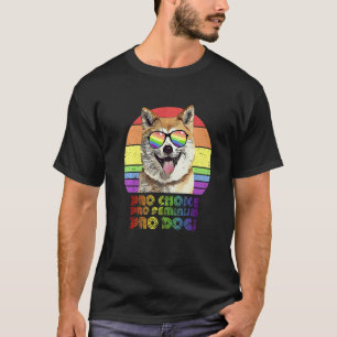 T-shirt Akitas Pro Choice Pro Feminism Pro Chiens Lgbtq Fe