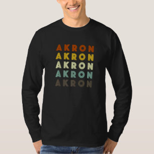 T-shirt Akron Ohio Américain Oh Usa Résident de la ville n