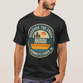 T-shirt Akron, Pennsylvanie (Devant)