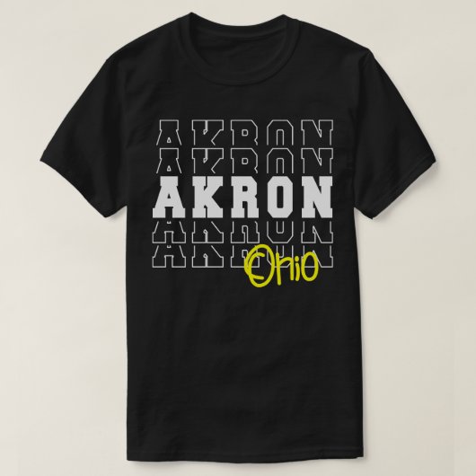 T-shirt Akron ville Ohio Akron OH (Design devant)