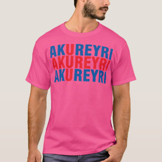 T-shirt Akureyri Borg Islande