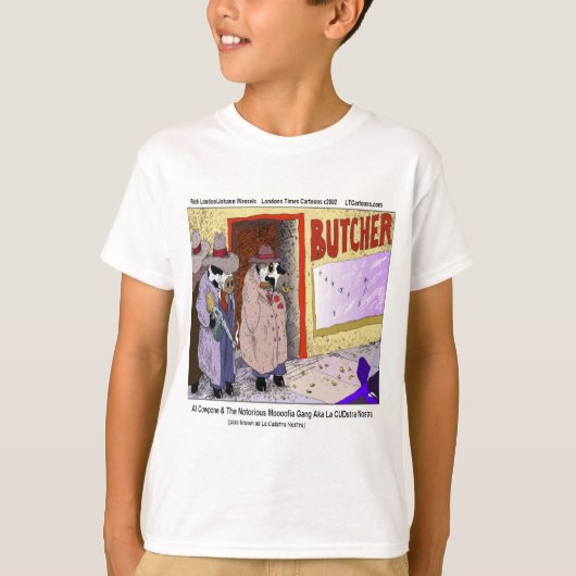 T-shirt Al Cowpone & Moofia Gang Vaches Drôle (Devant)