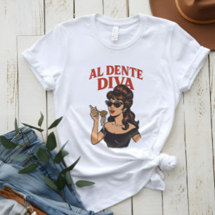 T-shirt Al Dente Diva Chemise étoile pop italienne rétro