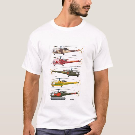 T-shirt Al-hélicoptères (Devant)