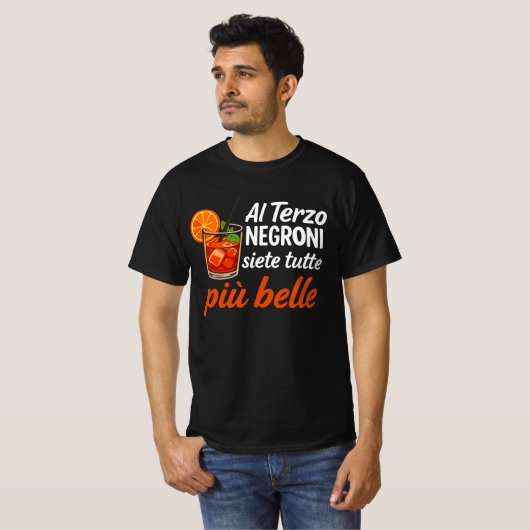 T-shirt al terzo negroni siete tutte più (Devant entier)