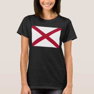 T-shirt Alabama : Drapeau croisé de St Andrew Crimson