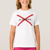 T-shirt Alabama et drapeau (Devant)