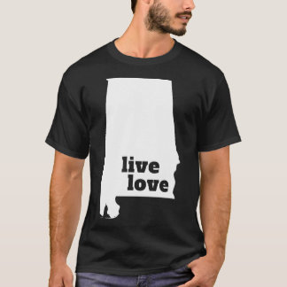 T-shirt Alabama Live Love Alabama