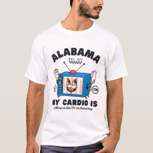 T-shirt Alabama : mon cardio hurle