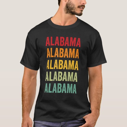 T-shirt Alabama Rainbow Alabama State (Devant)