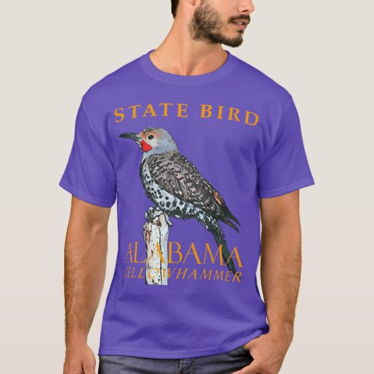 T-shirt Alabama Territory Bird The Common Flicker Oversize (Devant)