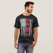 T-shirt Alabama Throwback Patriotic Flag Design For Men Wo (Devant entier)