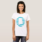 T-shirt Alabama US State Retro Circle bleu (Devant entier)
