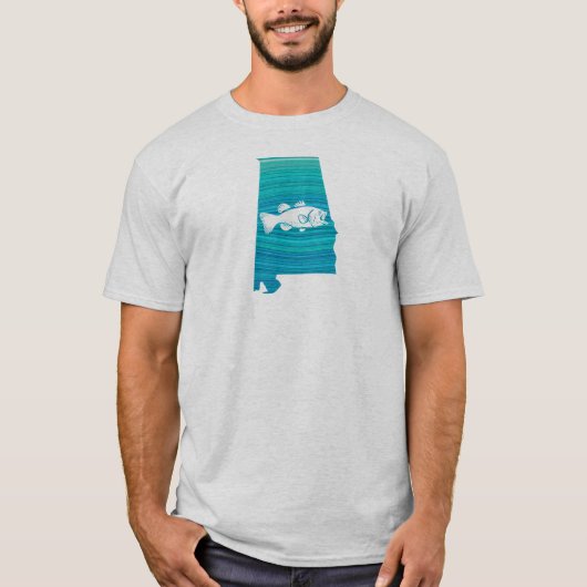 T-shirt Alabama Wave Fishing (Devant)