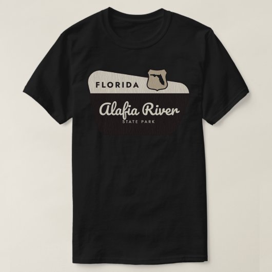 T-shirt Alafia River State Park Floride Affiche de bienven (Design devant)