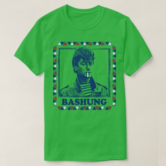 T-shirt Alain Bashung Retro Design (Design devant)