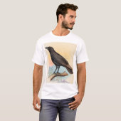 T-shirt 'Alala, ou Corbeau hawaïen, double art no 1 (Devant entier)