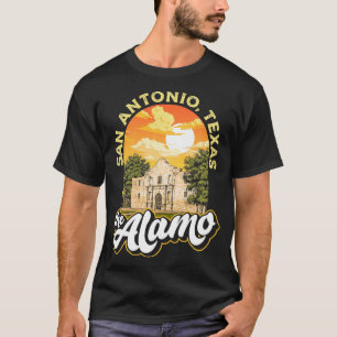 T-shirt Alamo San Antonio Texas Mission Vintage Retro