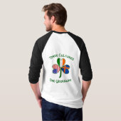T-shirt Ålander Irlandais Shamrock américain Drapeau perso (Dos entier)
