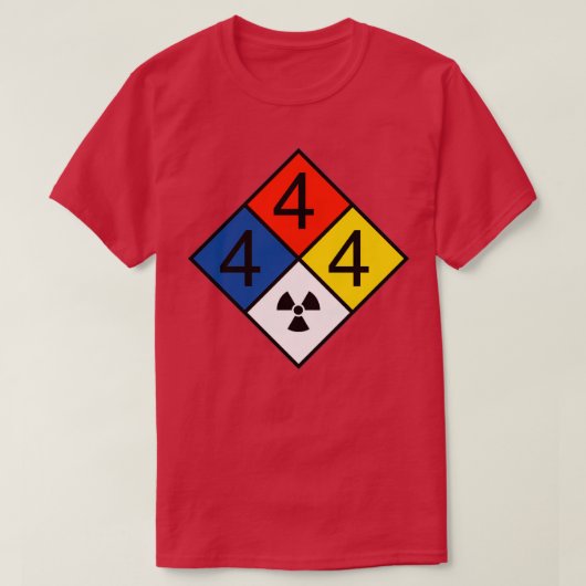 T-shirt alarme radioactif diamant NFPA (Design devant)
