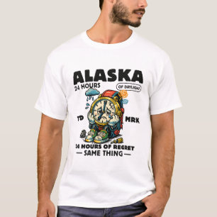 T-shirt Alaska : 24 heures de jour