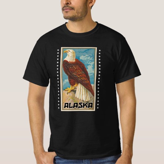 T-shirt Alaska - Aigle Vintage (Devant)