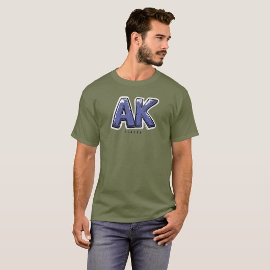 T-shirt Alaska AK (Devant entier)