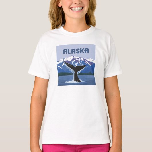 T-shirt Alaska | Baleine (Devant)
