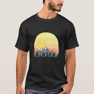 T-shirt Alaska Croisière Aventure Mountains Avec Soleil Le