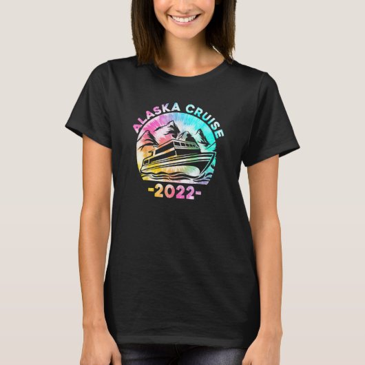 T-shirt Alaska Cruise 2022 Tie Dye Print Family Alaskan Cr (Devant)