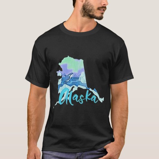 T-shirt Alaska État 5 (Devant)