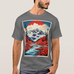 T-shirt Alaska États-Unis d'Amérique Tourisme Vintage Po