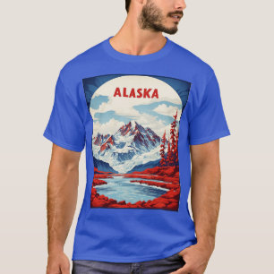 T-shirt Alaska États-Unis d'Amérique Tourisme Vintage Po