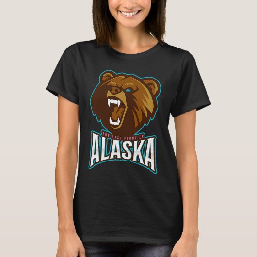 T-shirt Alaska Grizzly Brown Bear Alaska (Devant)