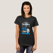 T-shirt Alaska husky sled dog racing and mushing 11 (Devant entier)
