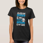 T-shirt Alaska husky sled dog racing and mushing 7 (Devant)