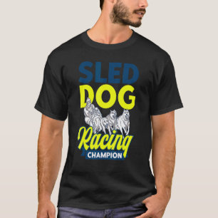 T-shirt Alaska Husky Traîneau Chien de Traîneau Course Chi