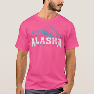 T-shirt Alaska Land of Midnight Sun Alaska Retro Vintage M
