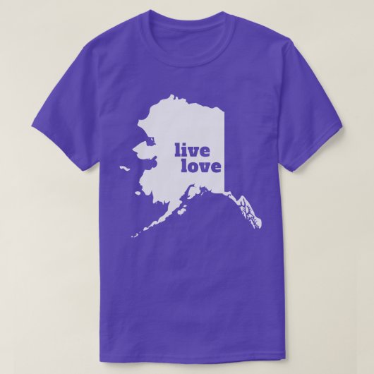 T-shirt Alaska Live Love Alaska (Design devant)