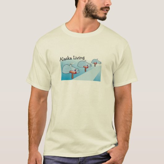 T-shirt Alaska Living (Devant)